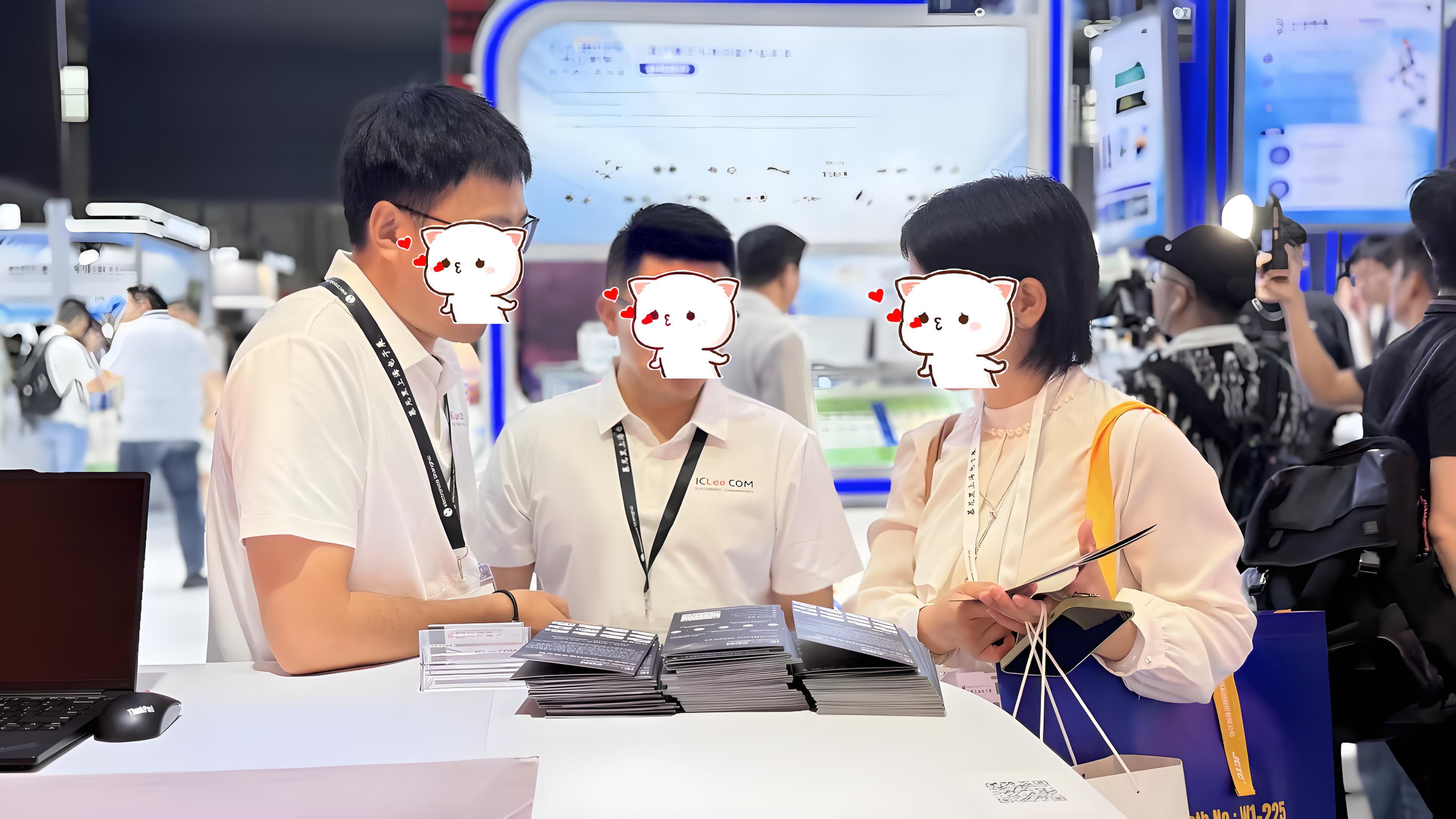 ICLee team at exhibition counter electronica China 2026