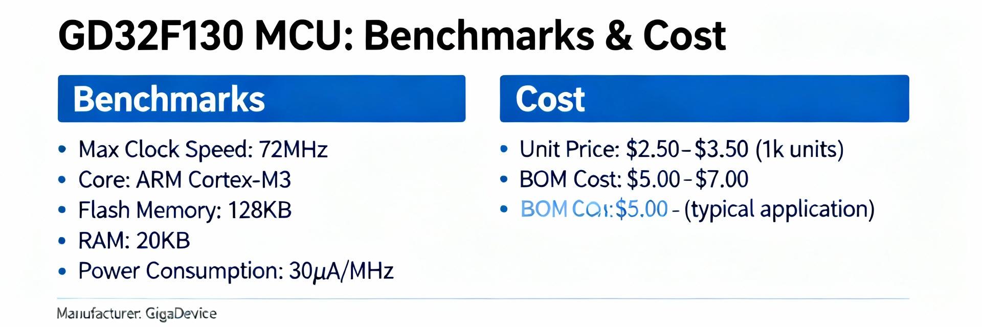 GD32F130 Performance Report Overview