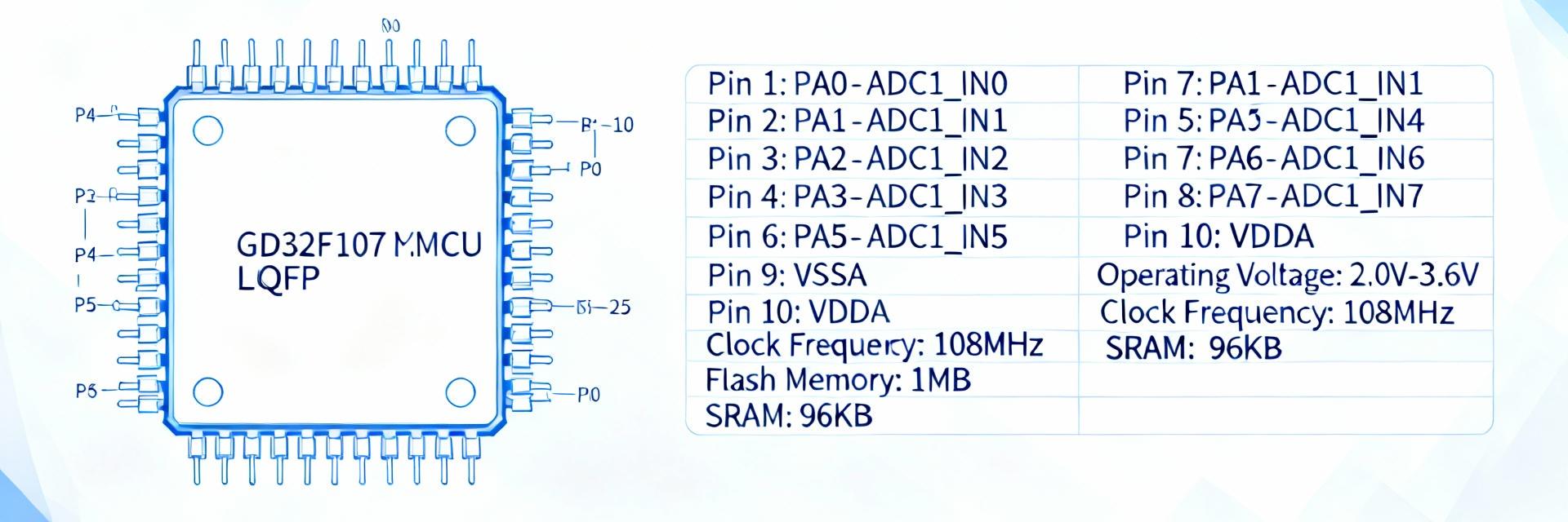 GD32F107VCT6 Microcontroller Architecture Visualization