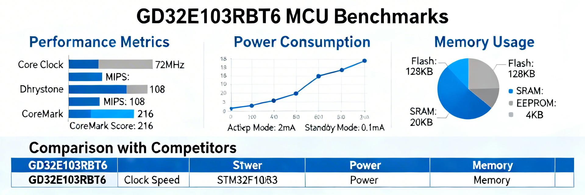 GD32E103RBT6 Technical Report: Benchmarks & Key Specs