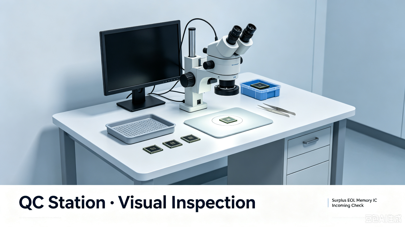 Step 1: Visual & Magnified Visual Inspection | Surplus & EOL Memory IC QC