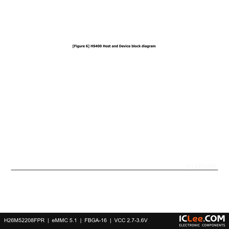 H26M52208FPR HYNIX 512Gbit (64GB) eMMC 5.1 153-BGA functional block diagram